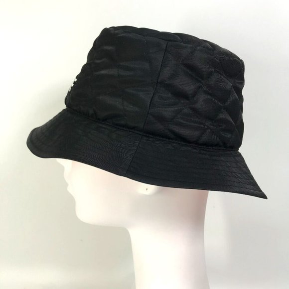 CELINE logo Quilted hat Black Nylon main image 12